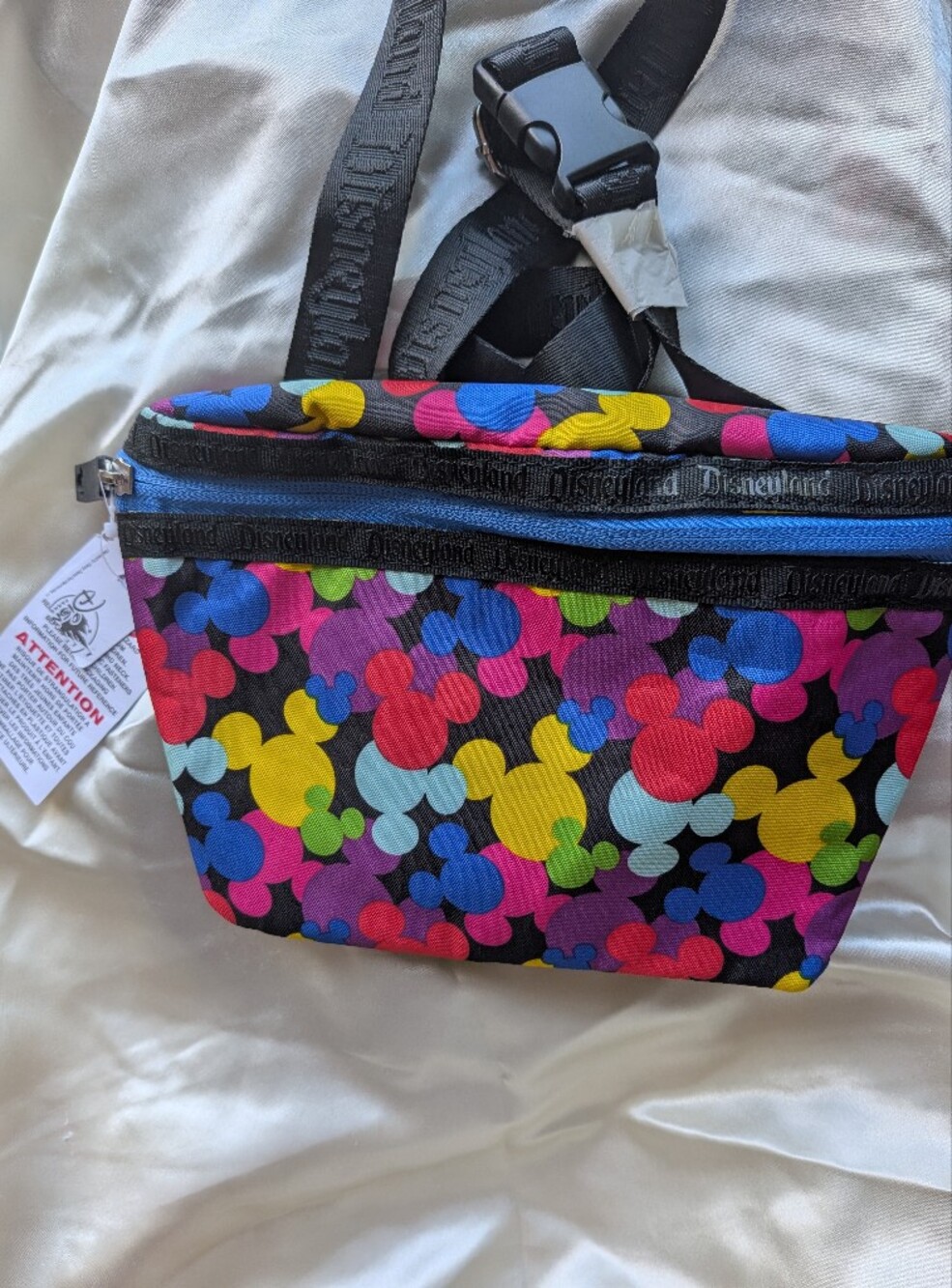 Disney parks NWT Multicolor Mickey Heads Crossbody Fannie Pack